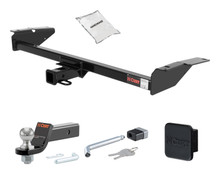 92 - 11 Ford Crown Victoria 2in. CURT Trailer Hitch + Ball Mount + Cover + Lock Kit HWA795