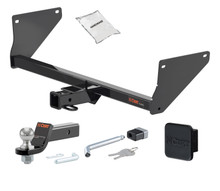19 - 24 Toyota RAV4 2in. CURT Trailer Hitch + Ball Mount + Cover + Lock Kit HWA2423