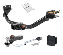 13 - 18 Hyundai Santa Fe Sport 2in. CURT Trailer Hitch + Ball Mount + Cover + Lock Kit HWA1444