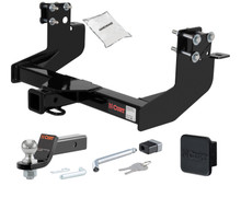 03 - 06 Dodge Sprinter 3500  140" WB with dual rear wheels 2in. CURT Trailer Hitch + Ball Mount + Cover + Lock Kit HWA771