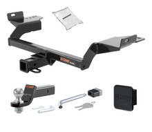 13 - 19 Ford Escape 2in. CURT Trailer Hitch + Ball Mount + Cover + Lock Kit HWA815