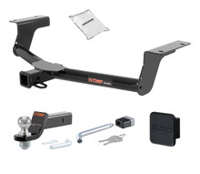 06 - 18 Toyota RAV4 2in. CURT Trailer Hitch + Ball Mount + Cover + Lock Kit HWA2426