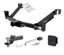 95 - 01 Ford Explorer 2in. CURT Trailer Hitch + Ball Mount + Cover + Lock Kit HWA835