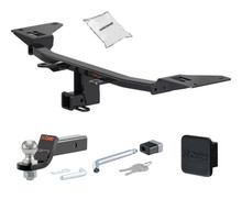 10 - 19 Ford Taurus Sedan 2in. CURT Trailer Hitch + Ball Mount + Cover + Lock Kit HWA982