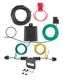 22-23 JEEP Compass CURT 4-flat Plug and Play Trailer Wiring