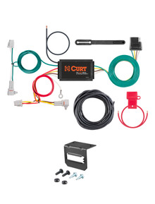 17-24 Subaru Impreza Hatchback, single exhaust CURT 4-flat Plug and Play Trailer Wiring