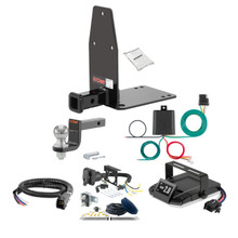 93-98 SAAB 9000 Hatchback 1.25 CURT Trailer Hitch + Assure Proportional Brake Controller Kit HBCW2219