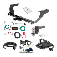 17-24 Subaru Impreza Hatchback, single exhaust 1.25 CURT Trailer Hitch + Assure Proportional Brake Controller Kit HBCW2276