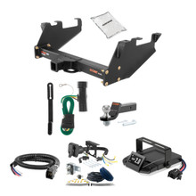 79-00 GMC K3500 With 10" step bumper 2 CURT Trailer Hitch + Assure Proportional Brake Controller Kit HBCW1120