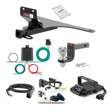 03-11 SAAB 9-3 Sedan, single exhaust 1.25 CURT Trailer Hitch + Assure Proportional Brake Controller Kit HBCW2224
