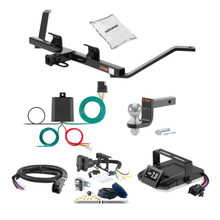 06-11 SAAB 9-3 Wagon, dual exhaust 1.25 CURT Trailer Hitch + Assure Proportional Brake Controller Kit HBCW2225