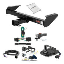 88-00 Chevrolet C3500 With 10" step bumper 2 CURT Trailer Hitch + Assure Proportional Brake Controller Kit HBCW304