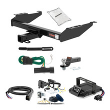 79-86 GMC K2500 Excluding with dual exhaust, 4-door crew cab, 10" step bumper or cab & chassis 2 CURT Trailer Hitch + Assure Proportional Brake Controller Kit HBCW1099