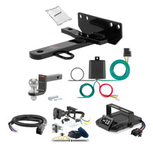 87-91 Toyota Camry FLAT CURT Trailer Hitch + Assure Proportional Brake Controller Kit HBCW2370