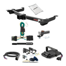 88-99 Chevrolet K1500 With dual exhaust 2 CURT Trailer Hitch + Assure Proportional Brake Controller Kit HBCW369