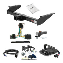 92-00 GMC   Old body style, 5.7L or 6.5L 2 CURT Trailer Hitch + Assure Proportional Brake Controller Kit HBCW1312