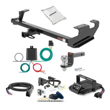 04-07 Chevrolet Malibu Sedan 1.25 CURT Trailer Hitch + Assure Proportional Brake Controller Kit HBCW402