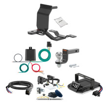 87-87 HONDA   Sedan FLAT CURT Trailer Hitch + Assure Proportional Brake Controller Kit HBCW1346
