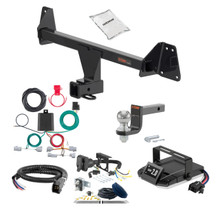 79-83 Toyota Corolla Wagon FLAT CURT Trailer Hitch + Assure Proportional Brake Controller Kit HBCW2378