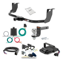 12-19 Volkswagen Beetle Hatchback, excluding diesel 1.25 CURT Trailer Hitch + Assure Proportional Brake Controller Kit HBCW2469