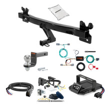 15-18 Volvo V60  2 CURT Trailer Hitch + Assure Proportional Brake Controller Kit HBCW2550