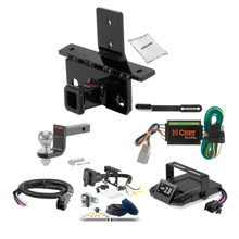 03-03 HONDA Pilot 1.25 CURT Trailer Hitch + Assure Proportional Brake Controller Kit HBCW1386