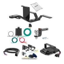 03-03 HONDA Pilot 1.25 CURT Trailer Hitch + Assure Proportional Brake Controller Kit HBCW1387