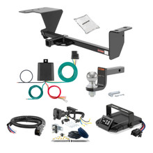 08-10 Dodge Avenger Excluding R/T 1.25 CURT Trailer Hitch + Assure Proportional Brake Controller Kit HBCW663