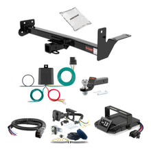 98-04 ISUZU Rodeo With under-vehicle spare, excluding 3.5L 2 CURT Trailer Hitch + Assure Proportional Brake Controller Kit HBCW1517