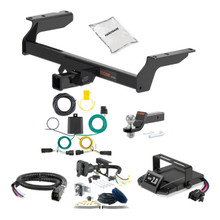 07-14 Ford Edge Fits beneath factory 1-1/4" receiver hitch 2 CURT Trailer Hitch + Assure Proportional Brake Controller Kit HBCW812