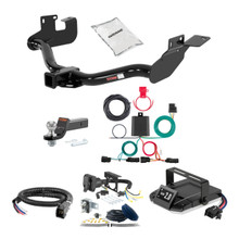 05-12 Ford Escape Without factory 1-1/4" receiver hitch 1.25 CURT Trailer Hitch + Assure Proportional Brake Controller Kit HBCW817