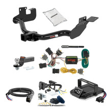 05-06 Mazda Tribute Without factory 1-1/4" receiver hitch 1.25 CURT Trailer Hitch + Assure Proportional Brake Controller Kit HBCW1824