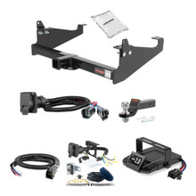 99-24 Ford F-550 Super Duty Cab & chassis with 34" frame width (O.D.) 2.5 CURT Trailer Hitch + Assure Proportional Brake Controller Kit HBCW923