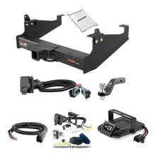 99-24 Ford F-550 Super Duty Cab & chassis with 34" frame width (O.D.) 2 CURT Trailer Hitch + Assure Proportional Brake Controller Kit HBCW922