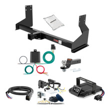 07-21 Freightliner Sprinter 3500  Cargo van, 144" WB with factory step bumper 2 CURT Trailer Hitch + Assure Proportional Brake Controller Kit HBCW1009