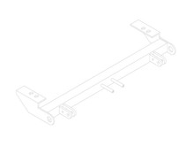 BlueOx Tow Bar Base Plate, Front Mount, RV Flat Towing for Select,TOYOTA TACOMA,2WD