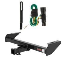 1975 - 1979 Ford F-250 Crew cab Excluding flareside bed Curt 2", Class 4 Trailer Tow Hitch + 4-flat Wiring Kit 14082