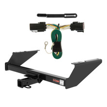 97 - 99 Ford F-250LD New body, excluding 20" spare tire Curt 2", Class 3 Trailer Tow Hitch + 4-flat Wiring Kit 13038