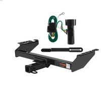 80 - 86 Ford F-350 Old body, excluding with 10" drop bumper Curt 2", Class 4 Trailer Tow Hitch + 4-flat Wiring Kit 14001