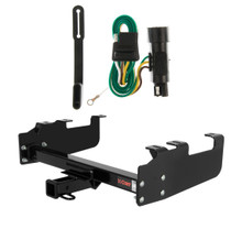 1973 - 1979 Ford F-350 Old body with 10" drop bumper Curt 2", Class 3 Trailer Tow Hitch + 4-flat Wiring Kit 13099