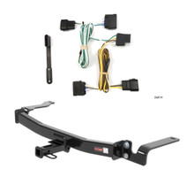2008 - 2011 Ford Focus Sedan, excluding ST and electric Curt 1-1/4", Class 1 Trailer Tow Hitch + 4-flat Wiring Kit 11319