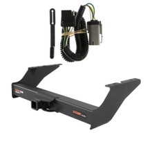 2002 - 2004 Ford F-350 Super Duty Excluding cab & chassis Curt 2", Class 5 Trailer Tow Hitch + 4-flat Wiring Kit 15410
