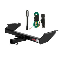 73 - 79 Ford F-350 Old body, excluding with 10" drop bumper Curt 2", Class 3 Trailer Tow Hitch + 4-flat Wiring Kit 13310