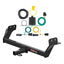 17 - 19 Ford Fusion Sport Curt 1-1/4", Class 2 Trailer Tow Hitch + 4-flat Wiring Kit 12164