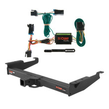 00 - 02 GMC Savana 1500 Curt 2", Class 5 Trailer Tow Hitch + 4-flat Wiring Kit 15320