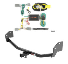 2011 - 2014 Ford Mustang Convertible, excluding California Special Curt 1-1/4", Class 1 Trailer Tow Hitch + 4-flat Wiring Kit 11210