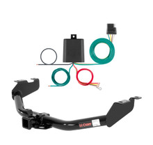 2001 - 2006 GMC Sierra 1500 HD Excluding 10" drop bumper, roll pan bumper or Tommy Gate lift Curt 2", Class 3 Trailer Tow Hitch + 4-flat Wiring Kit 13322