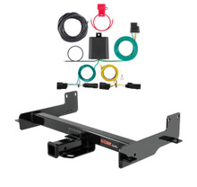 2015 - 2026 Ford Transit-150 Curt 2", Class 4 Trailer Tow Hitch + 4-flat Wiring Kit 14012