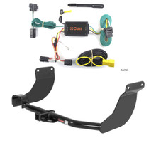 2010 - 2013 Ford Transit Connect Excluding electric models Curt 1-1/4", Class 2 Trailer Tow Hitch + 4-flat Wiring Kit 12076