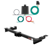 2001 - 2006 GMC Sierra 1500 HD With roll pan bumper Curt 2", Class 3 Trailer Tow Hitch + 4-flat Wiring Kit 13932